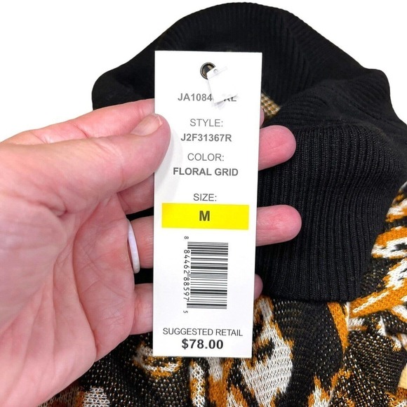 Joseph A. Women's Black Multi Floral Turtleneck Sweater Size M NWT Rtl $78 - Picture 11 of 15